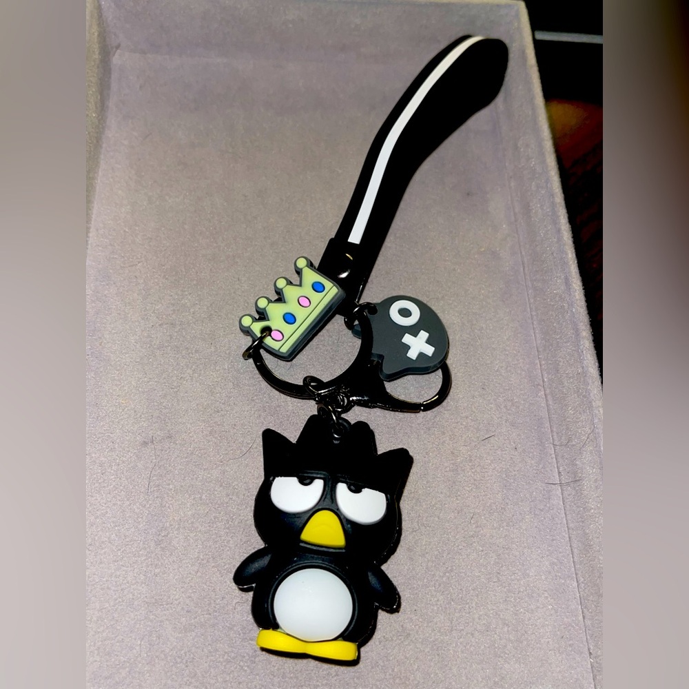 Hello Kitty Badtz Maru Keychain. NIP